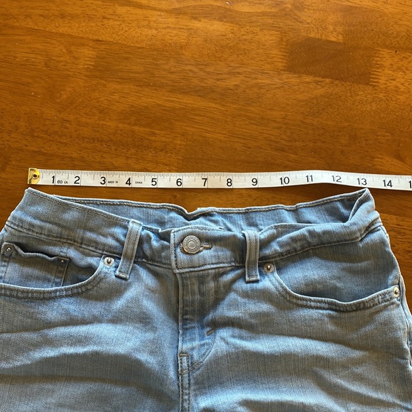 Levi’s Blue Cutoff Jean Shorts Raw Hem 28 EUC - Picture 2 of 9